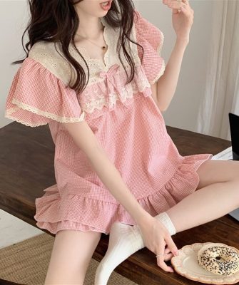 bộ mặc nhà nữ chất đũi