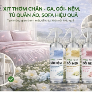 xịt thơm chăn ga