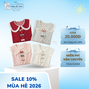 Bộ Đồ Ngủ Nữ Pijama Vân Mây Cổ Bèo