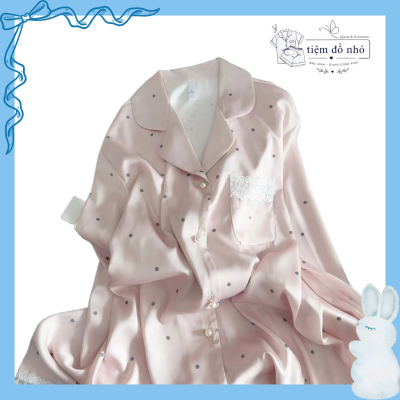 pijama tay dài lụa