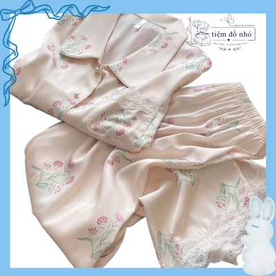 pijama lụa nữ