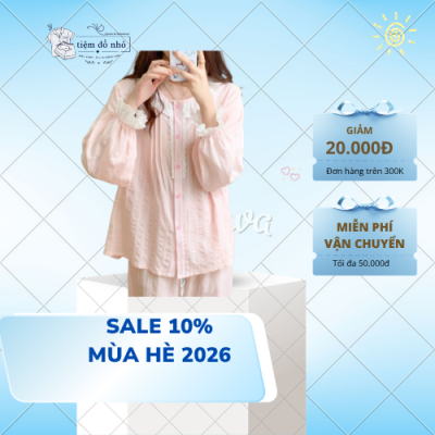 Bộ pijama dài tay dễ thương