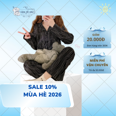 Bộ pijama dài tay dễ thương
