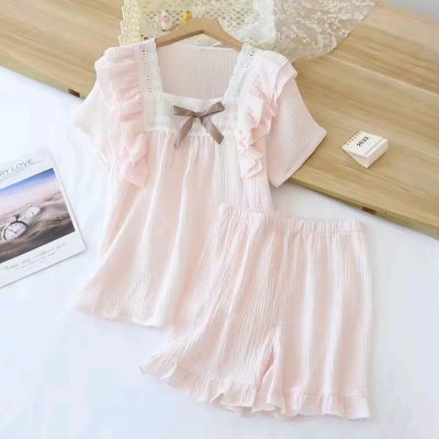 bộ mặc nhà nữ chất đũi