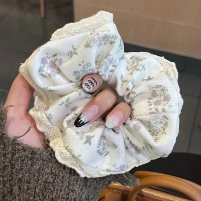 dây buộc tóc cute hoa tím nhỏ