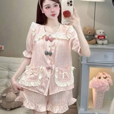 bộ quần áo ngủ nữ đũi