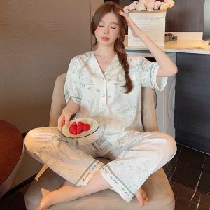 Pijama lụa nữ